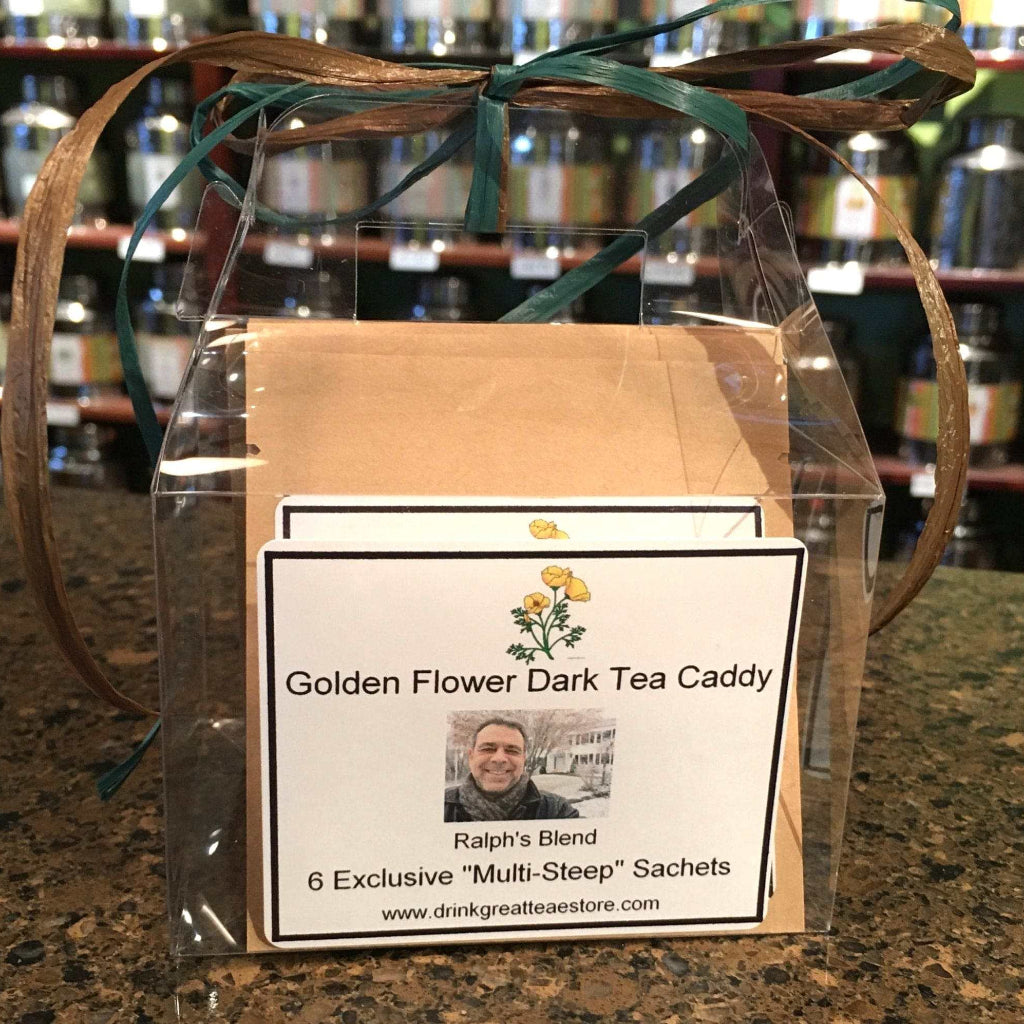 Golden Flower Tea Caddy
