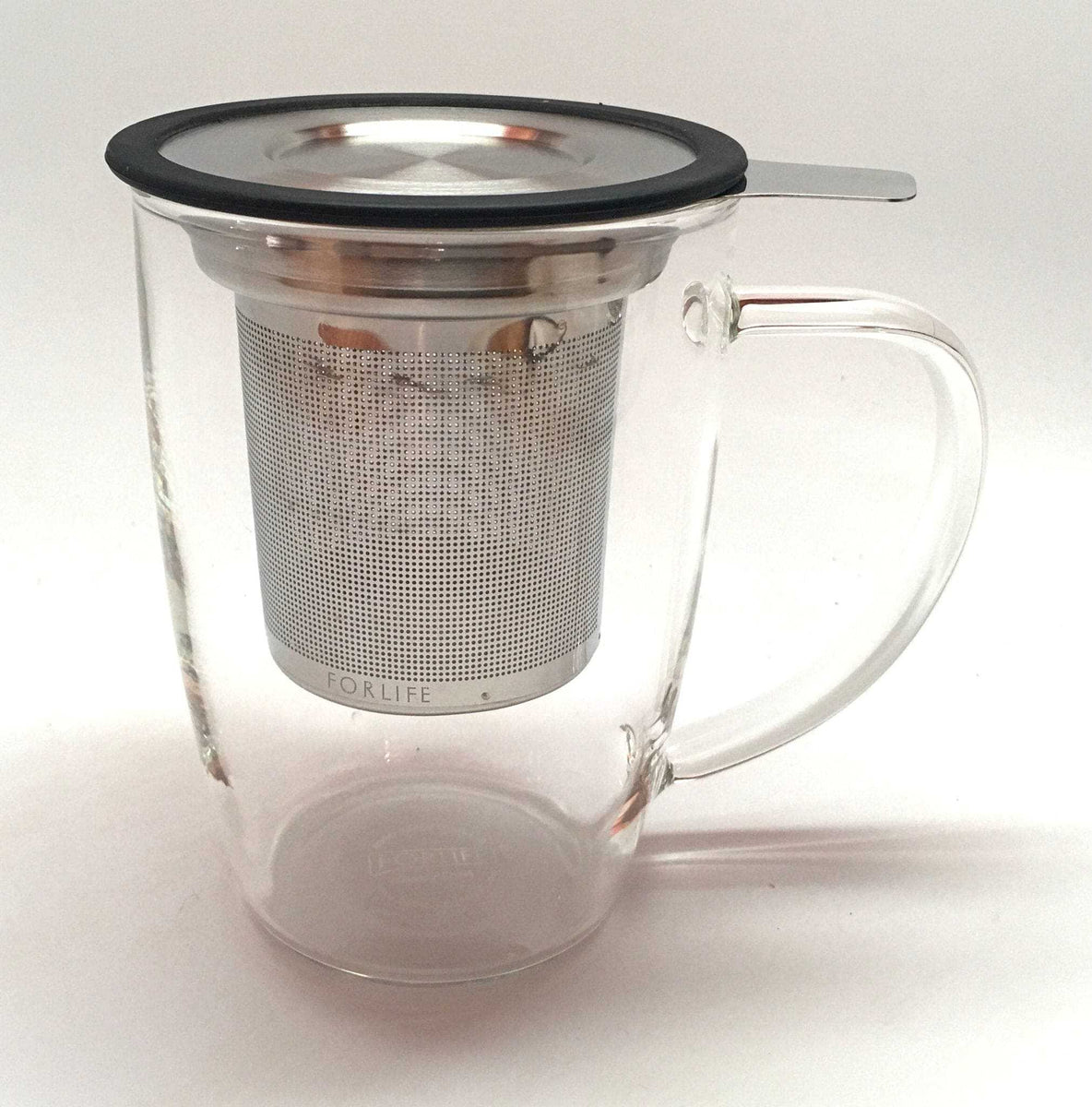 Tea Infuser - 16oz Glass Mug with Stainless Infuser