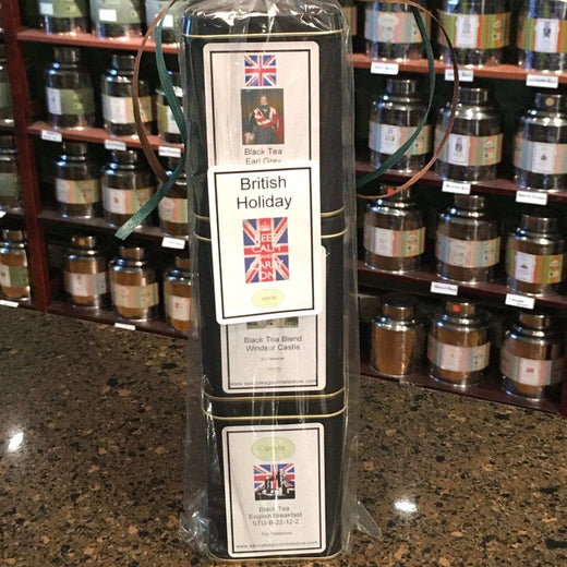 British Holiday Three Tin Tower Tea Gift Set