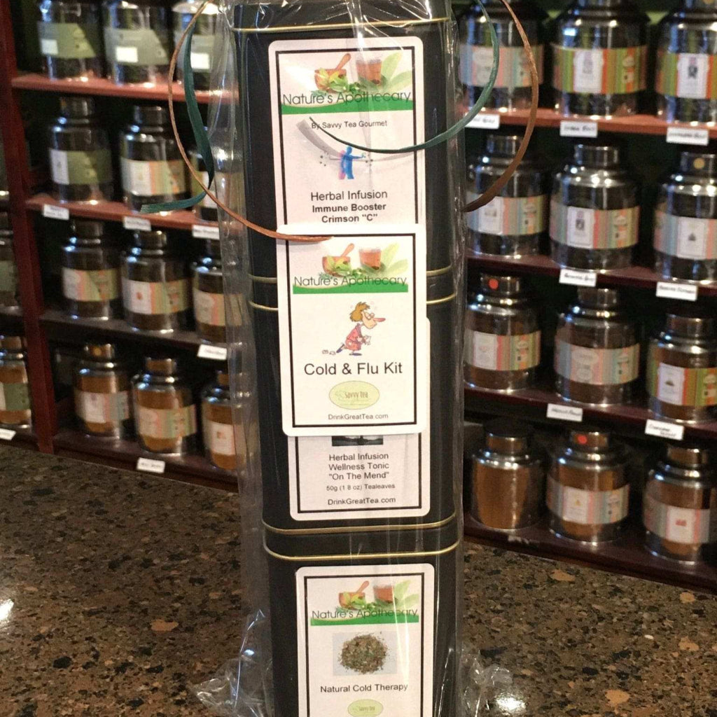 Cold & Flu Three Tin Tower Tea Gift Set