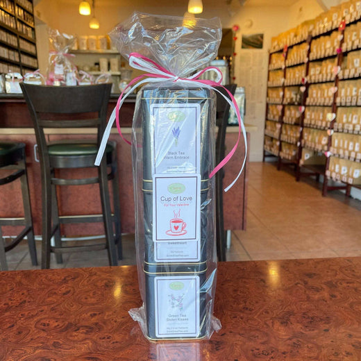 Cup of Love Three Tin Tower Tea Gift Set