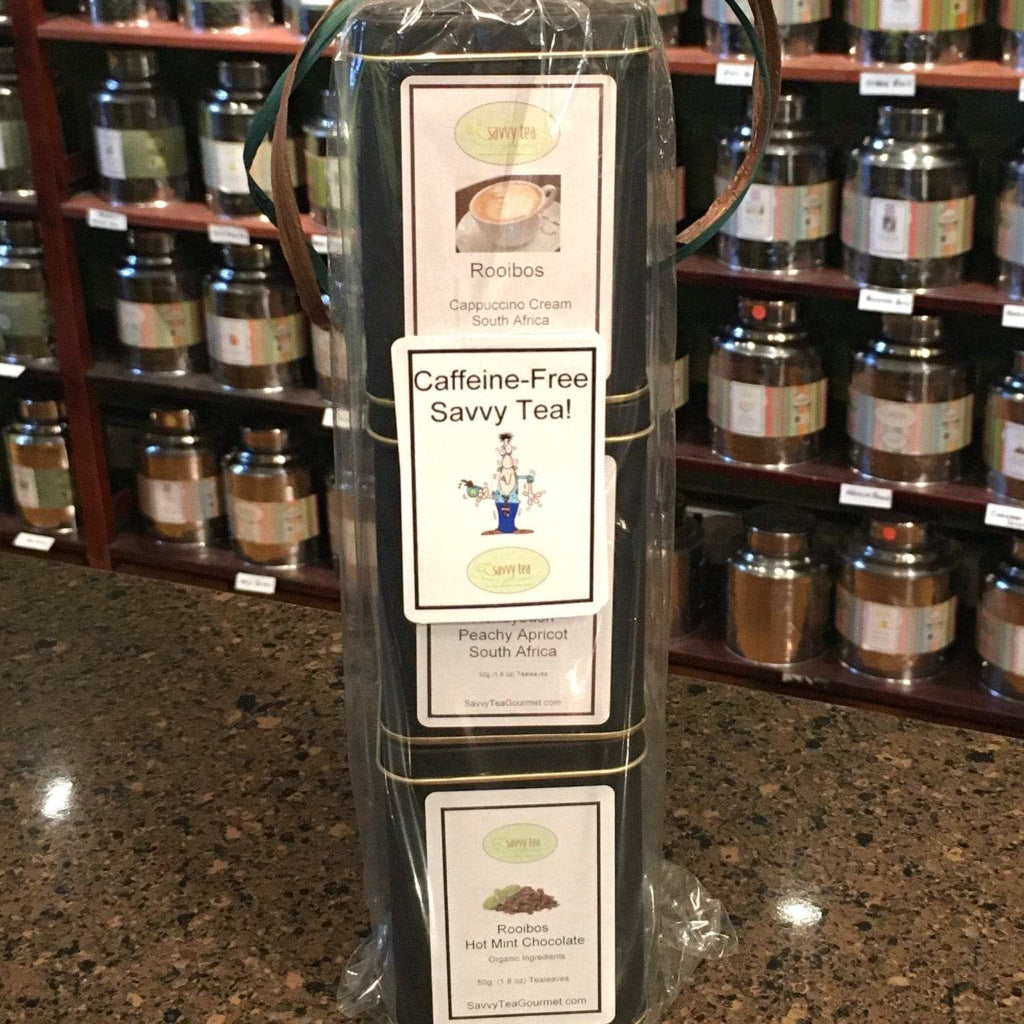 Caffeine-Free Three Tin Tower Tea Gift Set