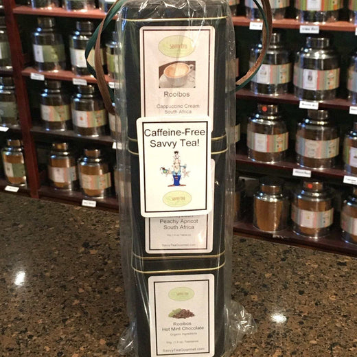 Caffeine-Free Three Tin Tower Tea Gift Set
