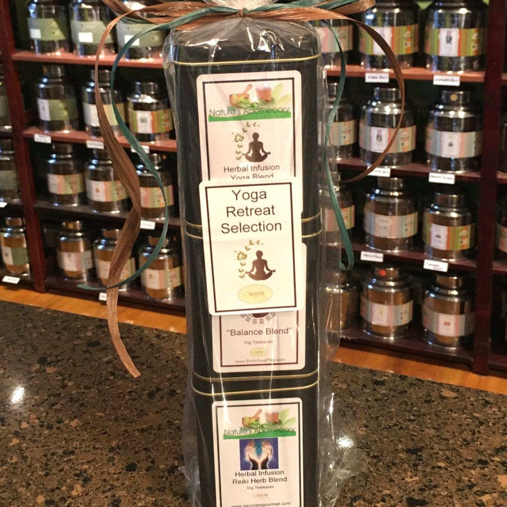 Yoga Three Tin Tower Tea Gift Set