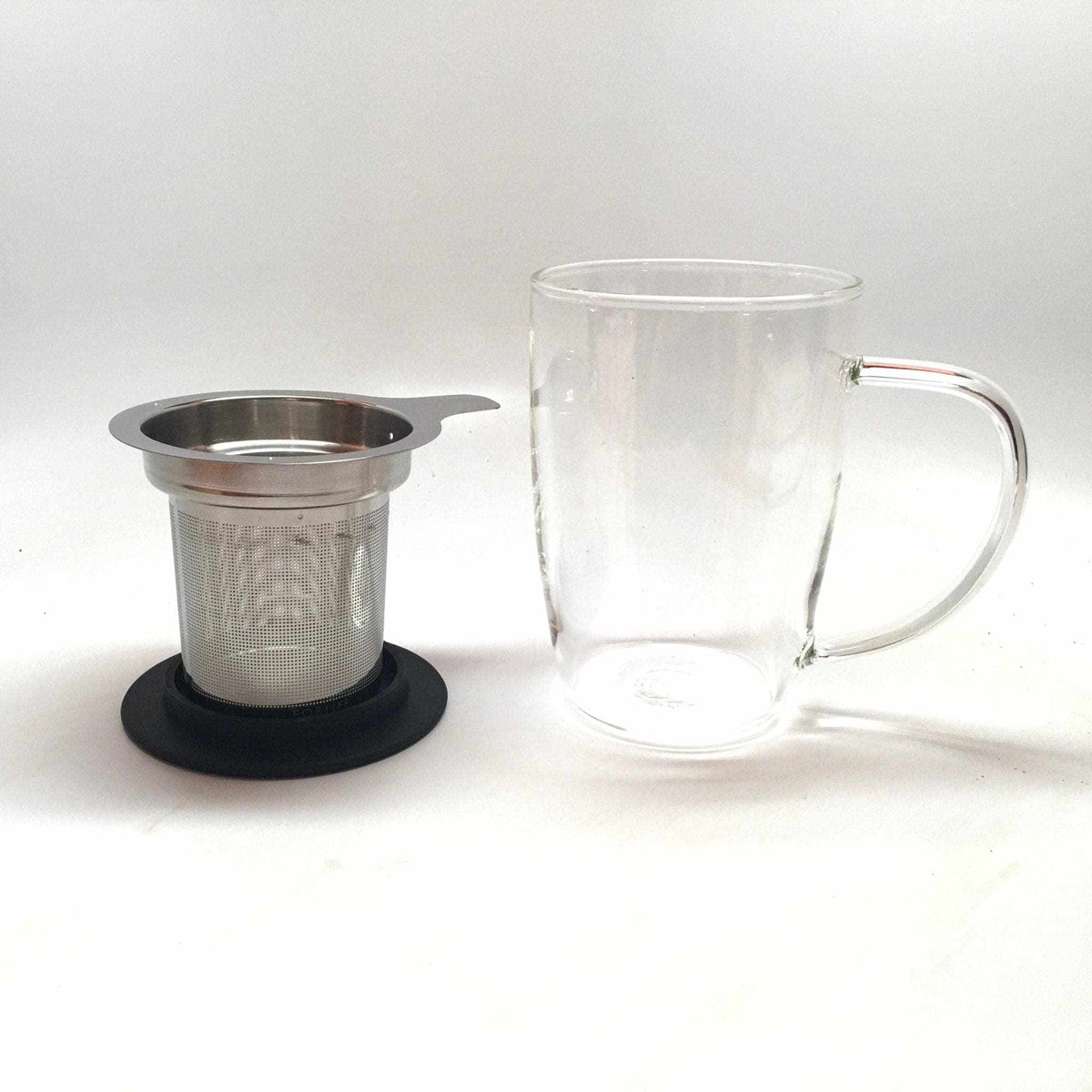 Tea Infuser - 16oz Glass Mug with Stainless Infuser | Drink Great Tea